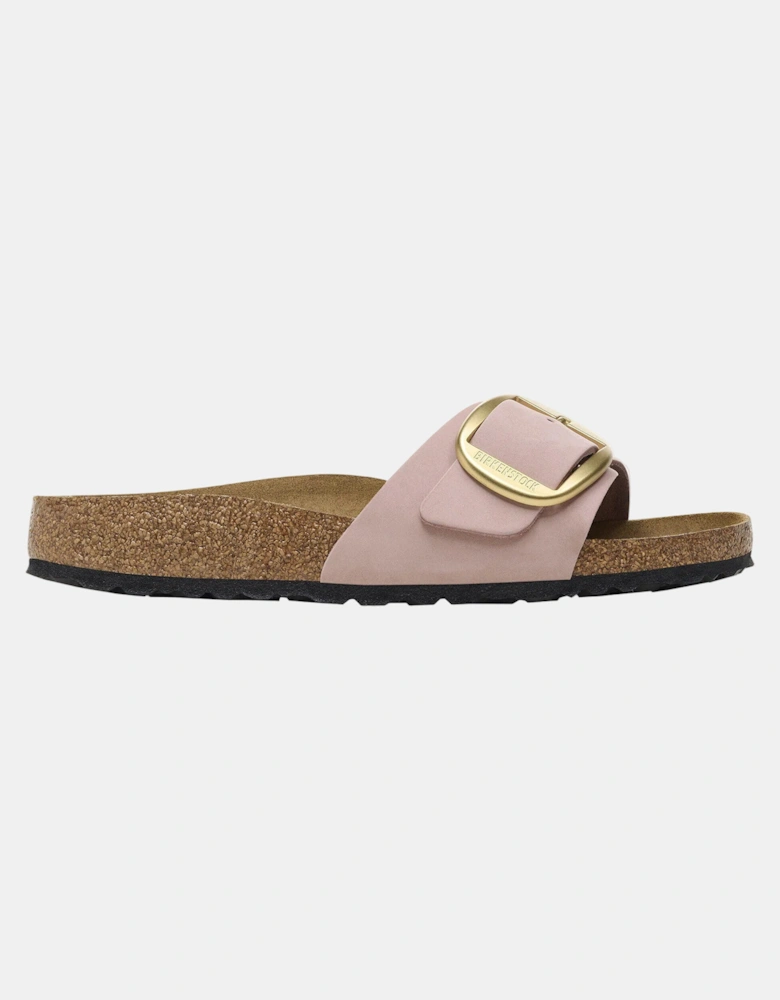 Birkenstock Madrid Big Buckle Womens Nubuck Leather Sandals - Soft Pink