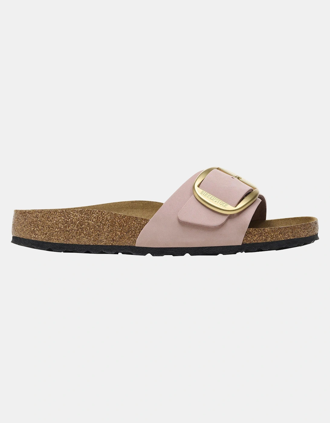 Birkenstock Madrid Big Buckle Womens Nubuck Leather Sandals - Soft Pink