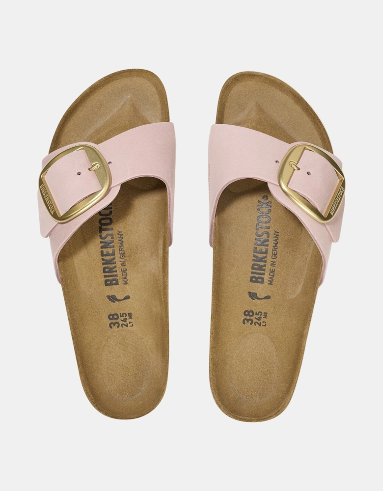 Birkenstock Madrid Big Buckle Womens Nubuck Leather Sandals - Soft Pink