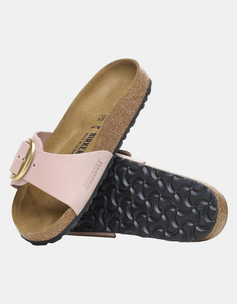 Birkenstock Madrid Big Buckle Womens Nubuck Leather Sandals - Soft Pink
