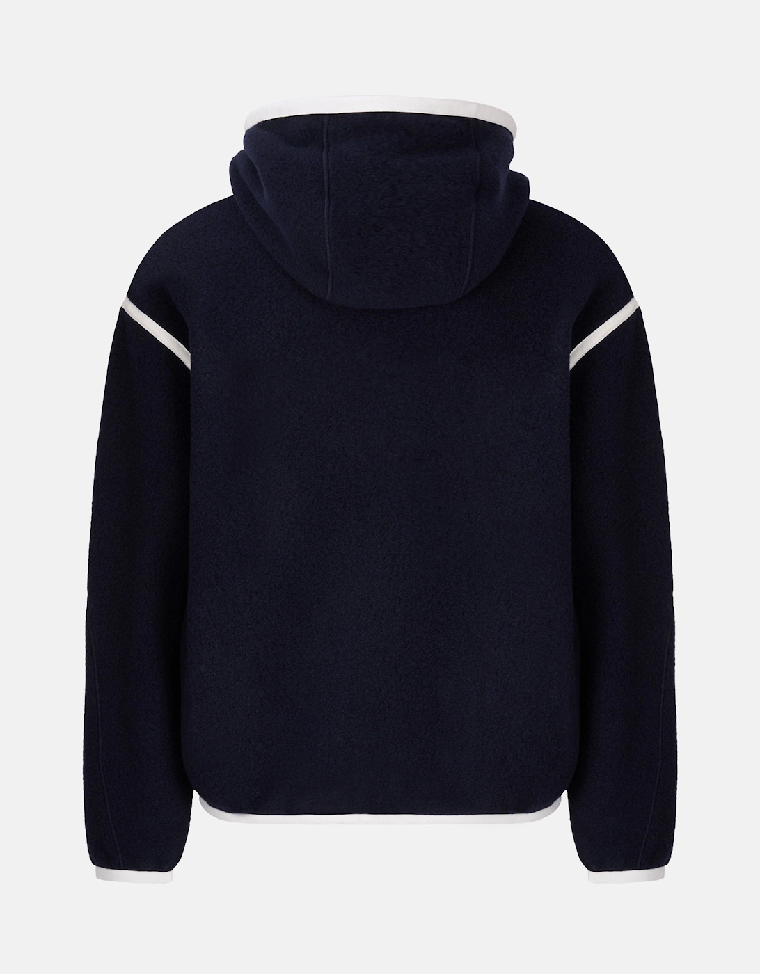 Drop Shoulder Wool Jacket Blue