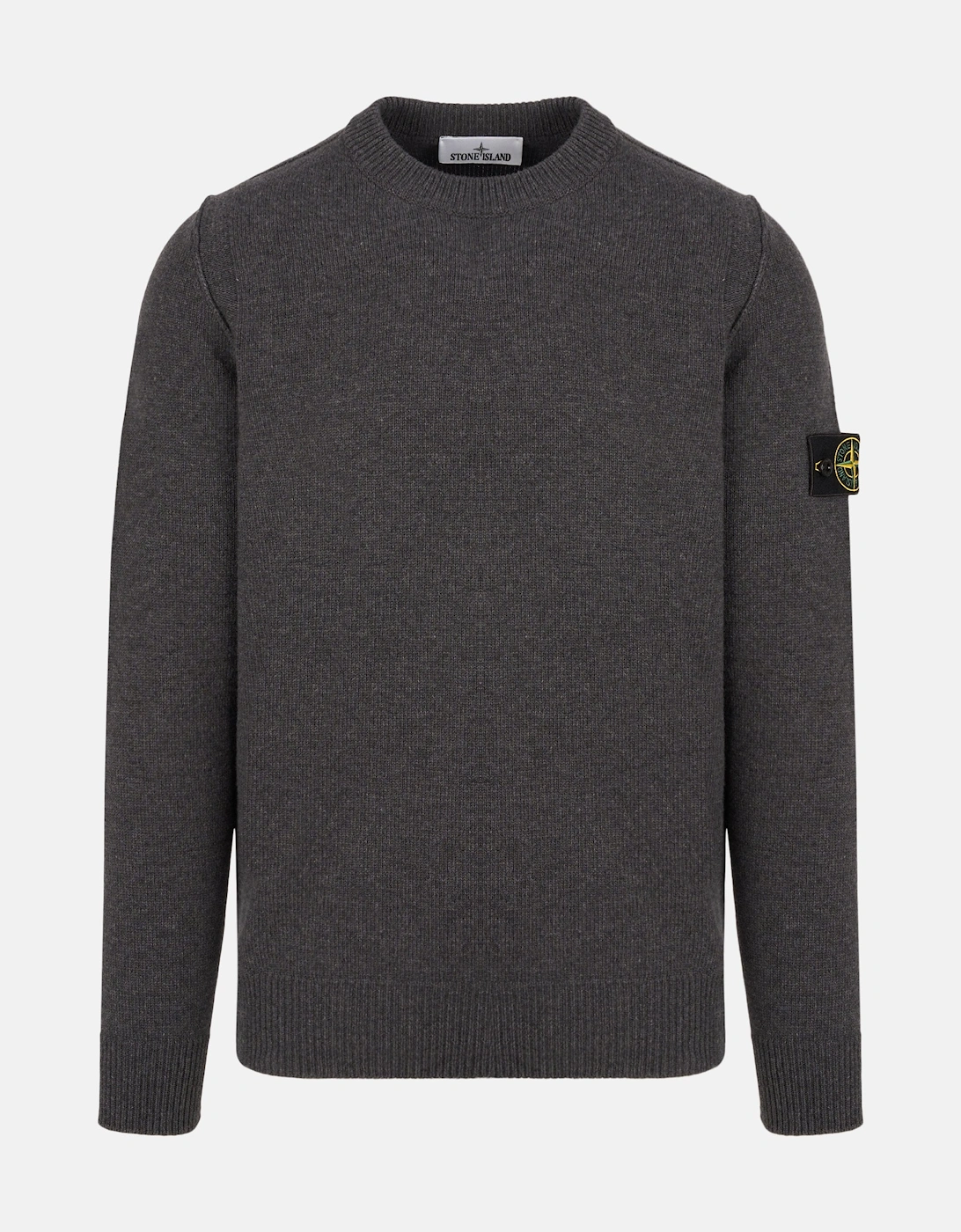 Stone Island Men's Grey Crewneck 5100072 Sweater - Size 42