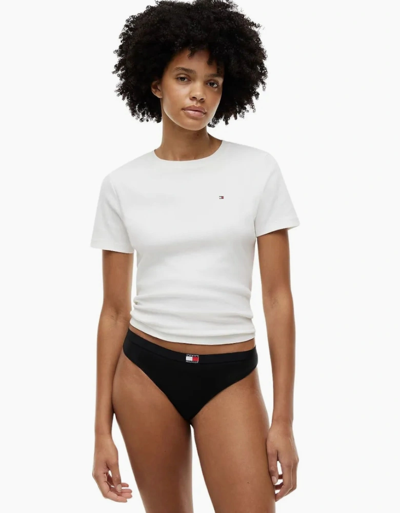5-Pack Heritage Logo Thongs, Black/Grey/Navy