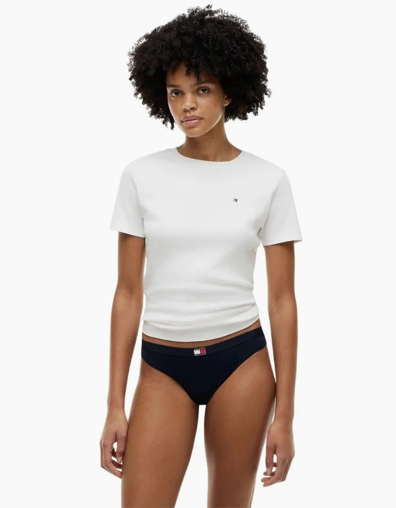 5-Pack Heritage Logo Thongs, Black/Grey/Navy