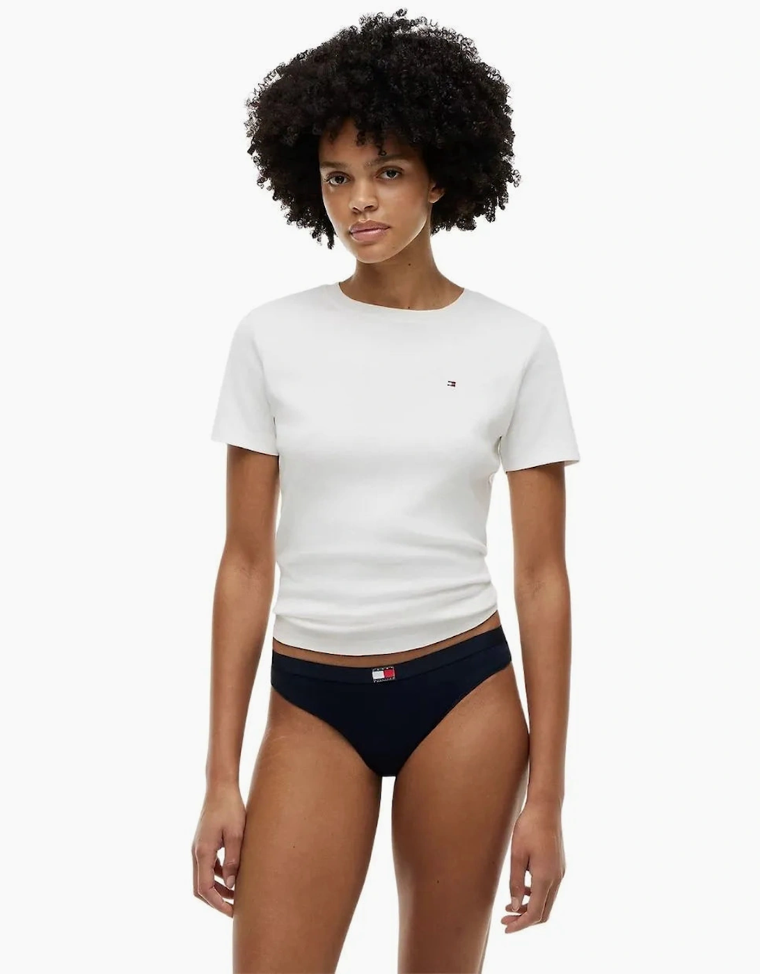 5-Pack Heritage Logo Thongs, Black/Grey/Navy