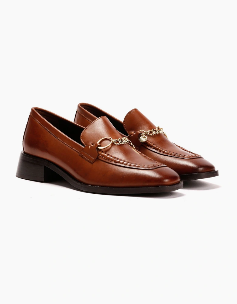 Osprey London The Islington Leather Women's Tan Loafers