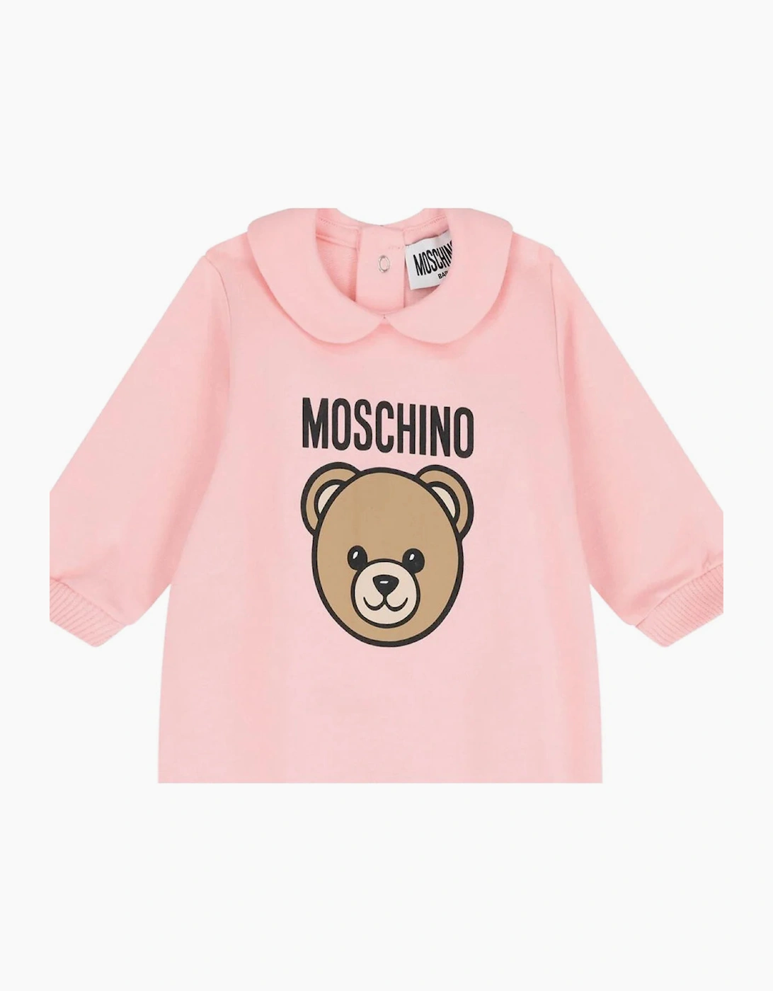 MOSCHINO BABY PINK BABYGROW WITH GIFT BOX MUY09O