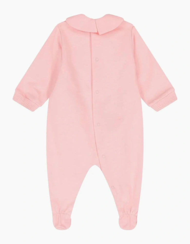 MOSCHINO BABY PINK BABYGROW WITH GIFT BOX MUY09O