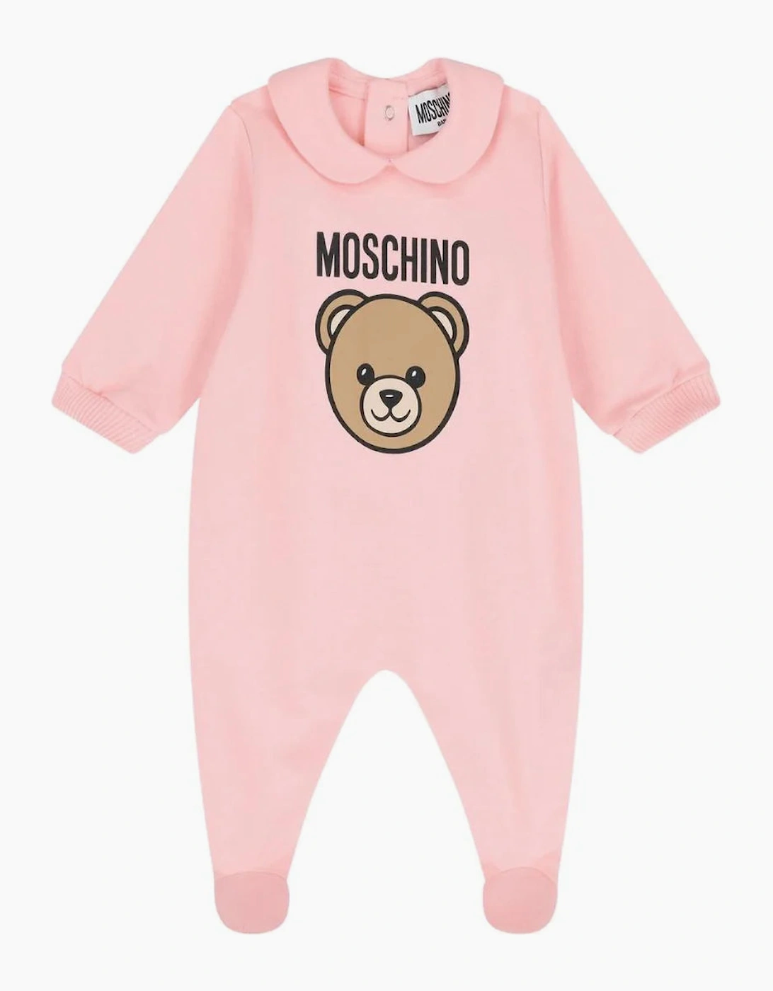 MOSCHINO BABY PINK BABYGROW WITH GIFT BOX MUY09O