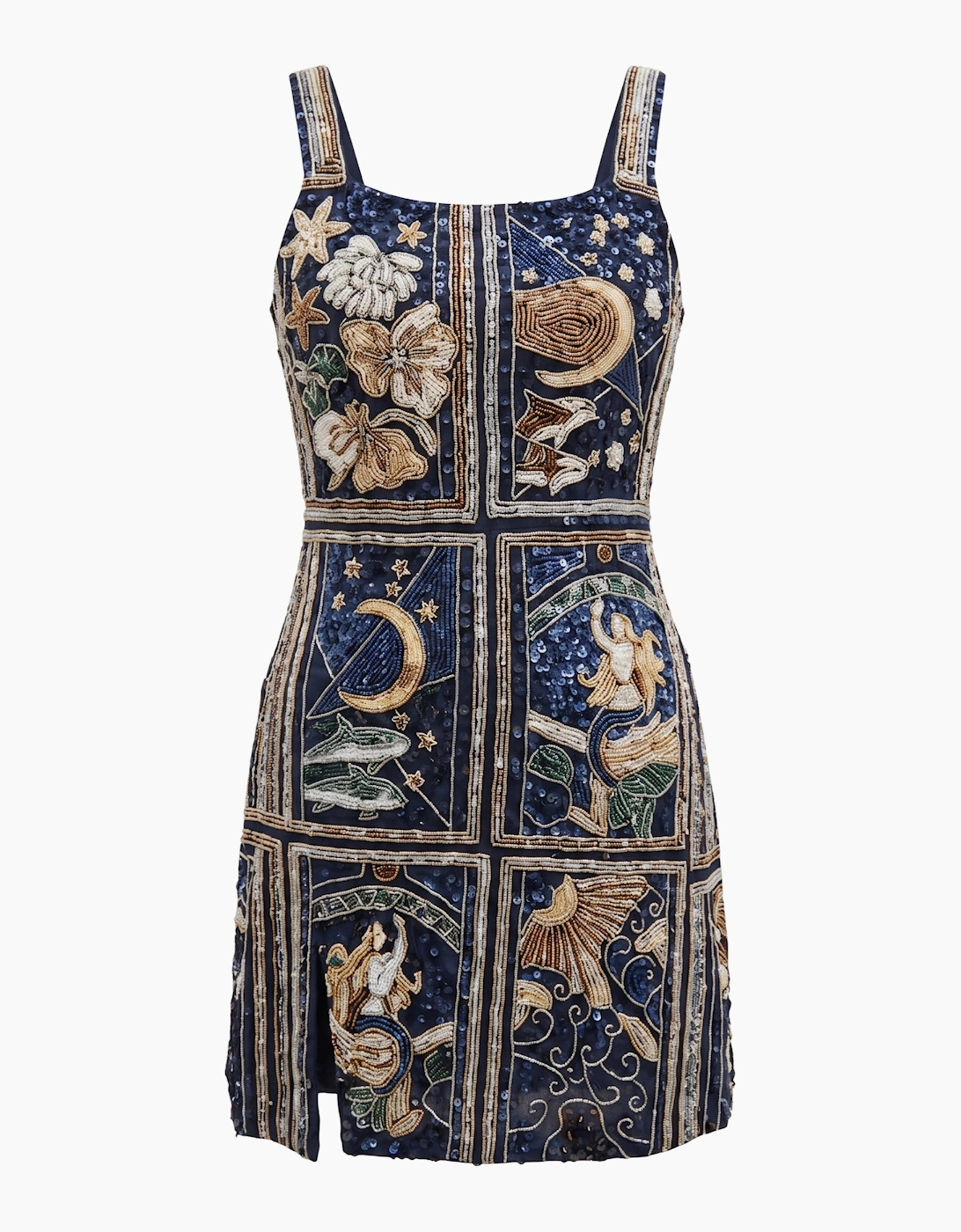 Talia Hand Beaded Multi-Coloured Crystal Party Dress