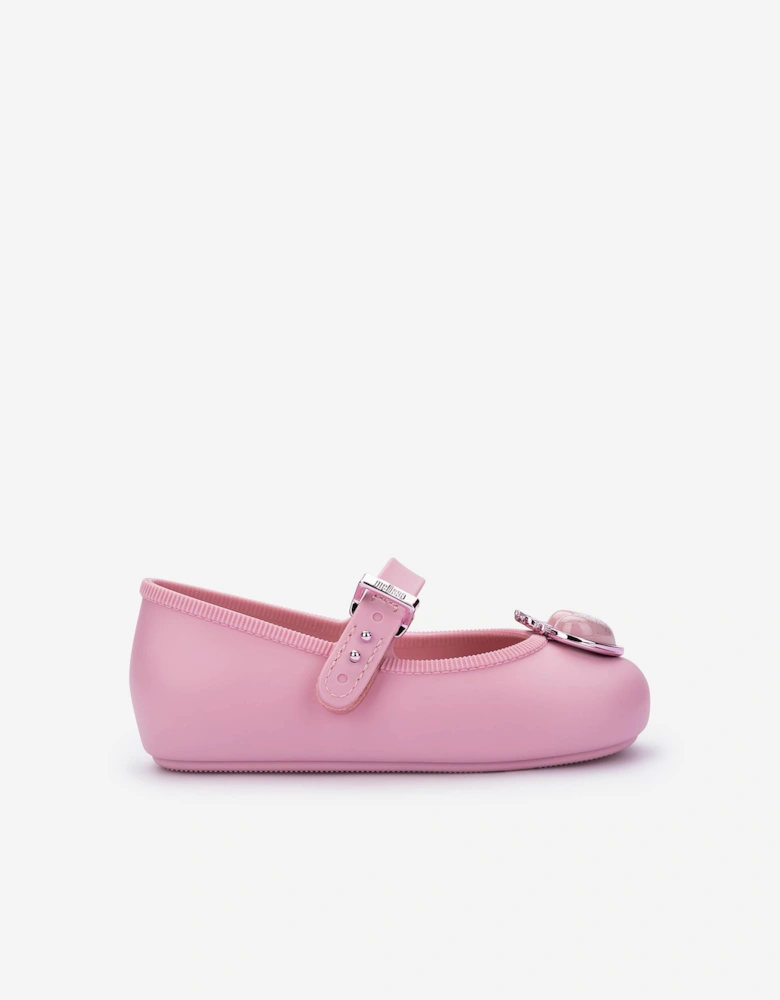 Mini Melissa Girls Soft Ballerina Princess Shoes in Pink