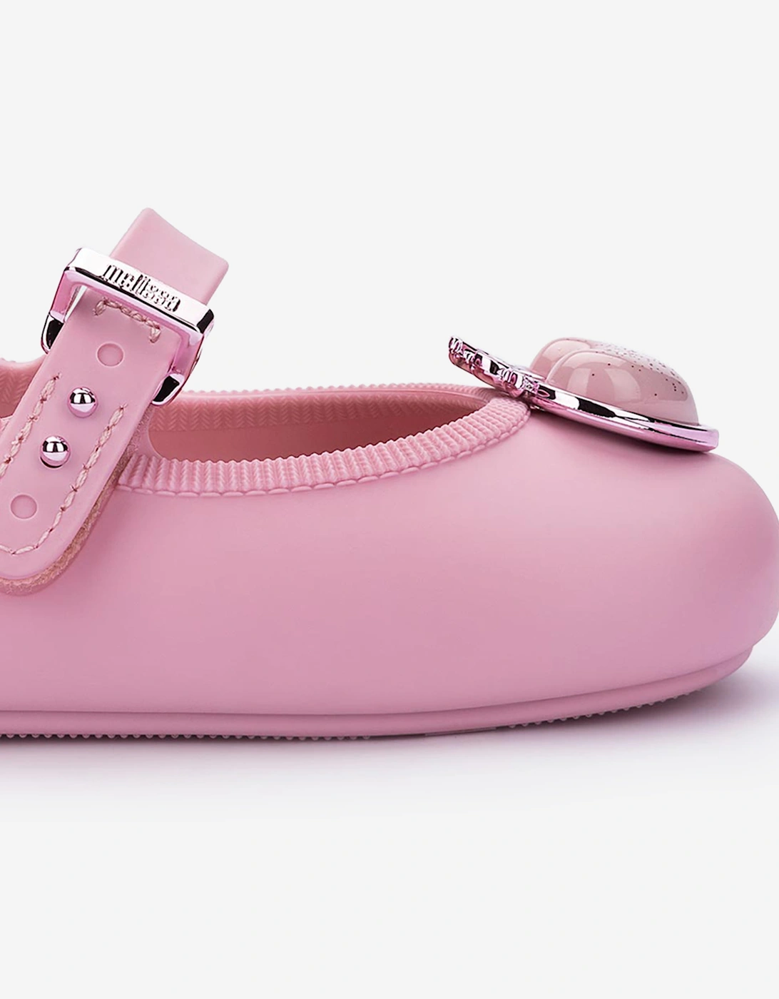 Mini Melissa Girls Soft Ballerina Princess Shoes in Pink