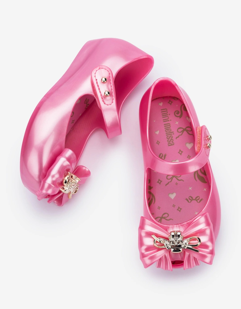 Mini Melissa Girls Ultragirl Princess I Ballerinas in Pink