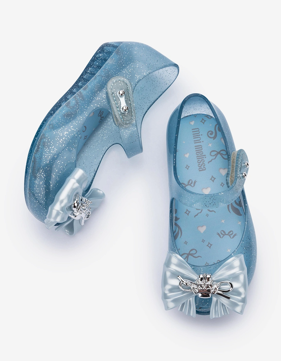 Mini Melissa Girls Ultragirl Princess Ballerinas in Blue