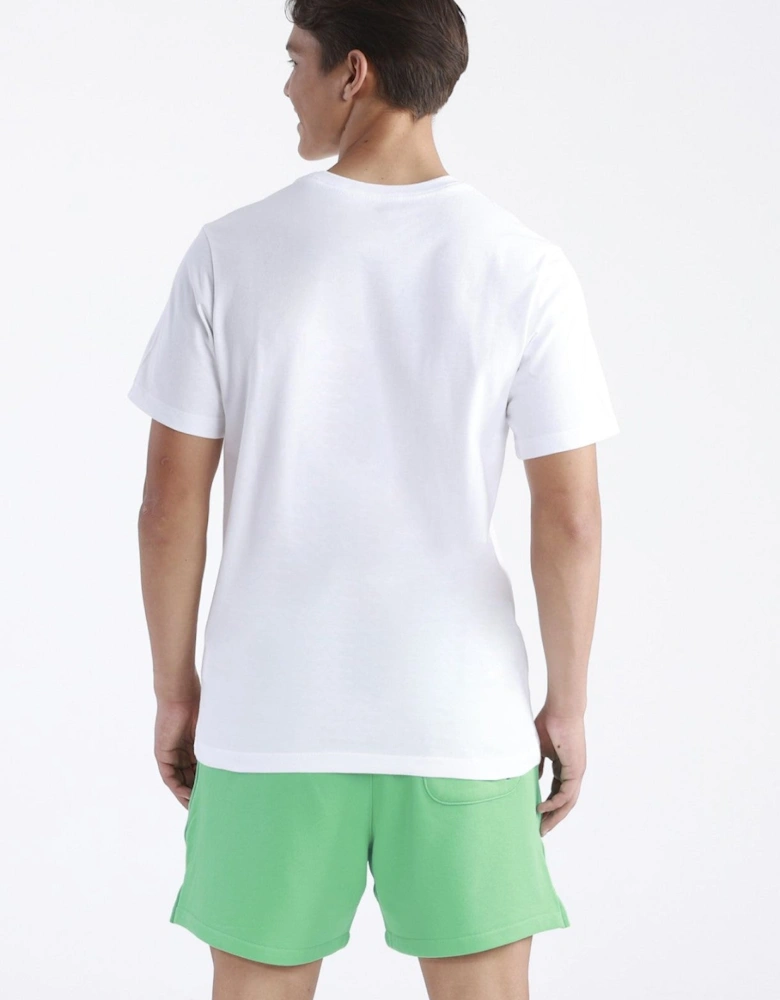 Nike Mens Graphic Print Stack Logo T Shirt in White