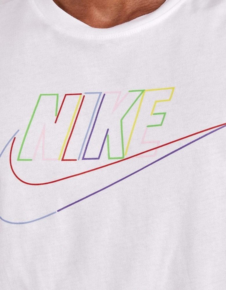 Nike M NSW Tee Club+ BRD PK HBR Sportswear T Shirt in White