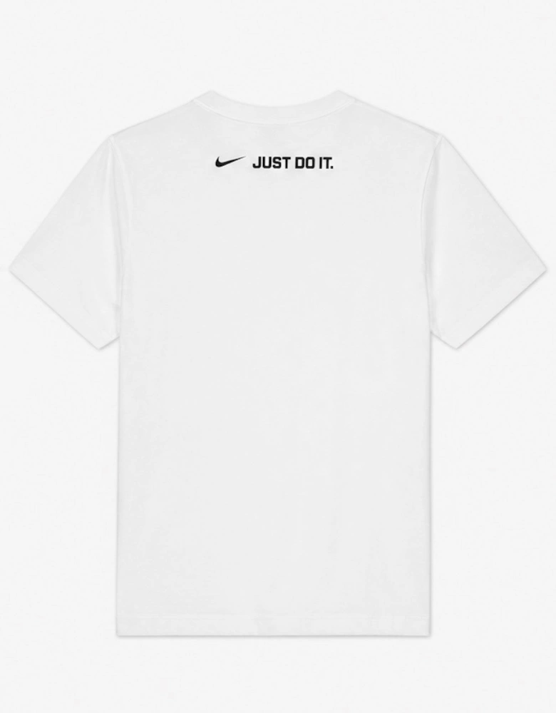Nike Air Mens Sportswear Graphic Print Logo T Shirt in White