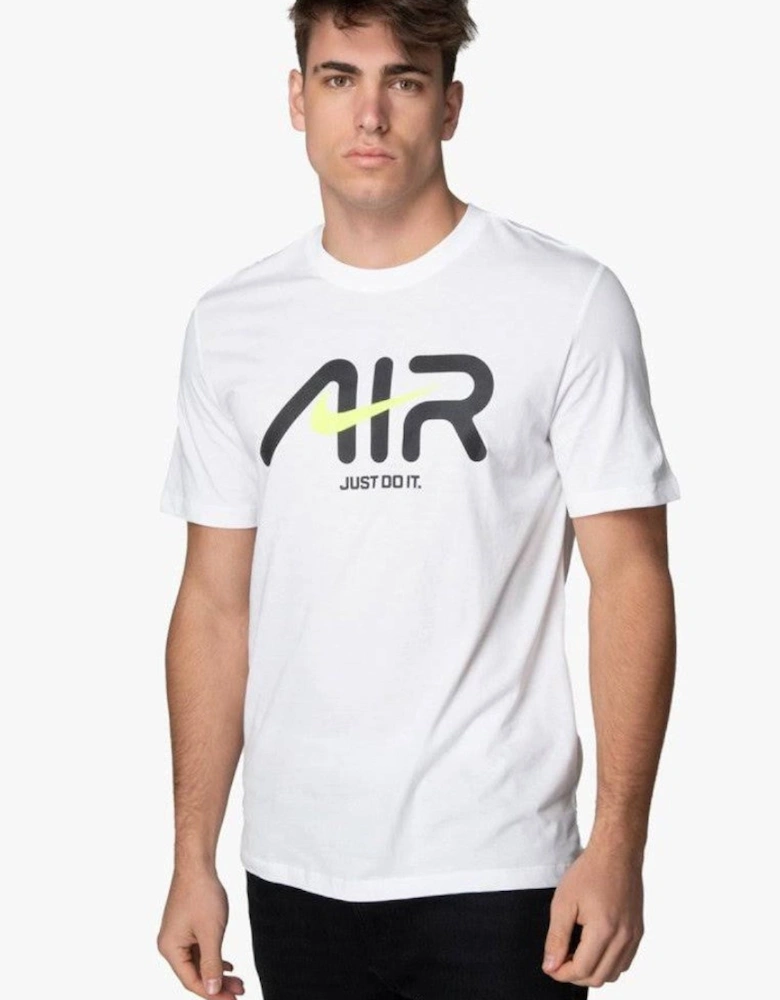 Nike Air Mens Sportswear Graphic Print Logo T Shirt in White
