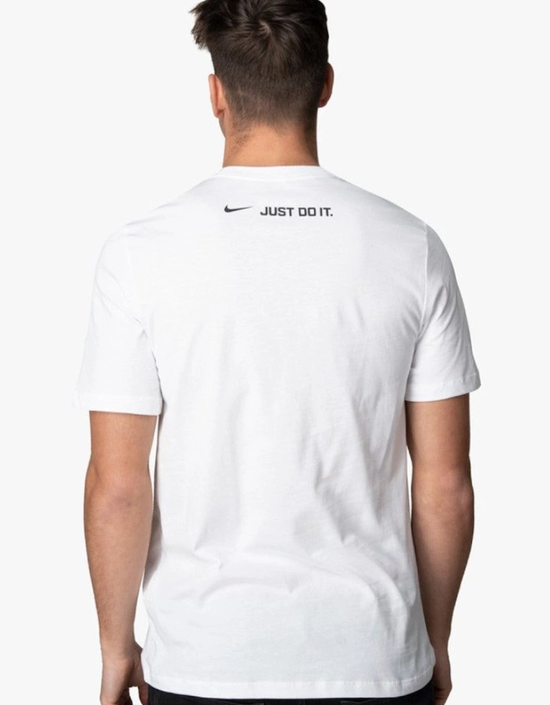 Nike Air Mens Sportswear Graphic Print Logo T Shirt in White