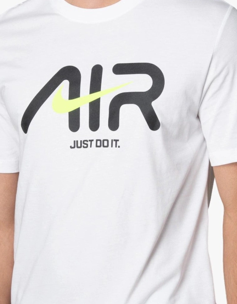 Nike Air Mens Sportswear Graphic Print Logo T Shirt in White