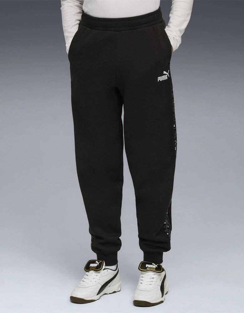 Kids Graphic Animal High Waist Fleece Jogger