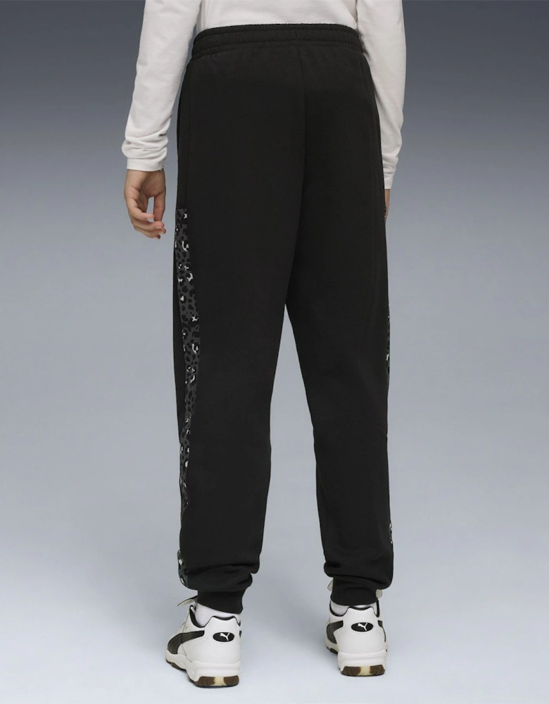 Kids Graphic Animal High Waist Fleece Jogger