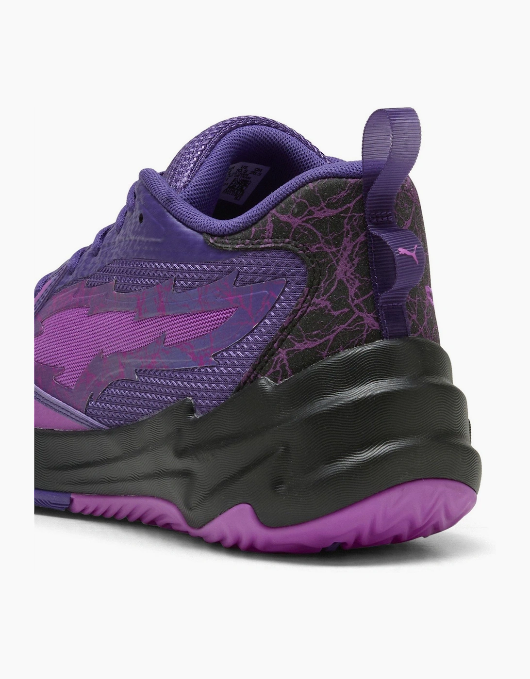Scoot Zeros Purple Lightning Basketball Trainers