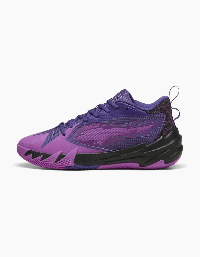 Scoot Zeros Purple Lightning Basketball Trainers