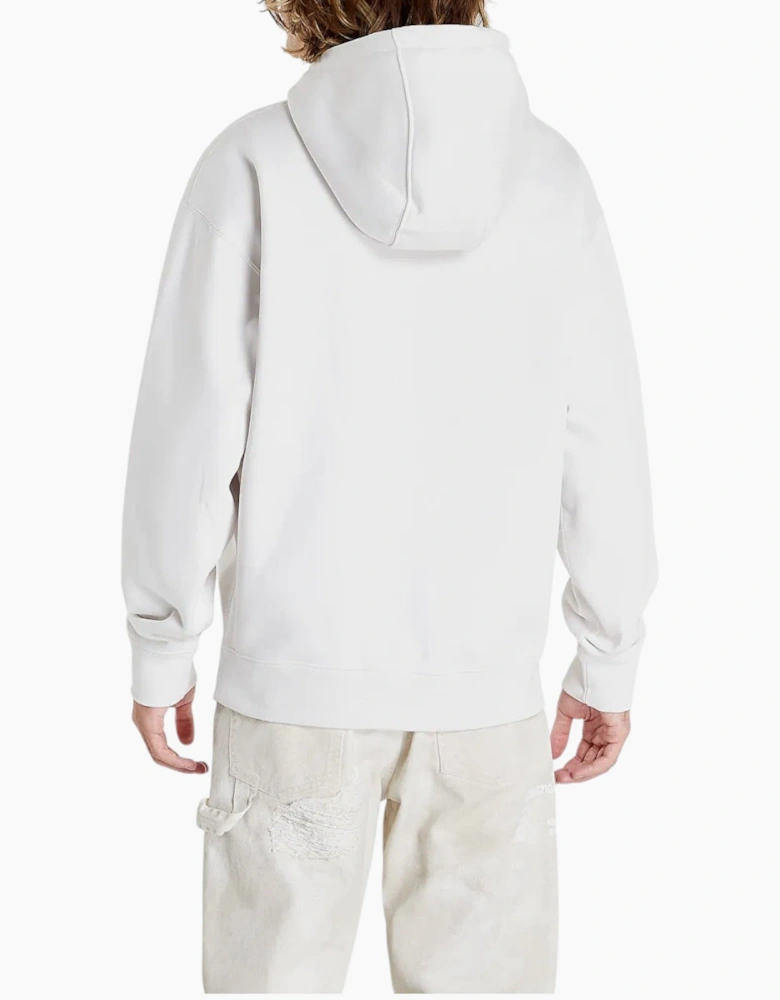 Nike 623453 Mens Hoodie Fleece Swoosh Logo Sportswear Pullover Jumper White