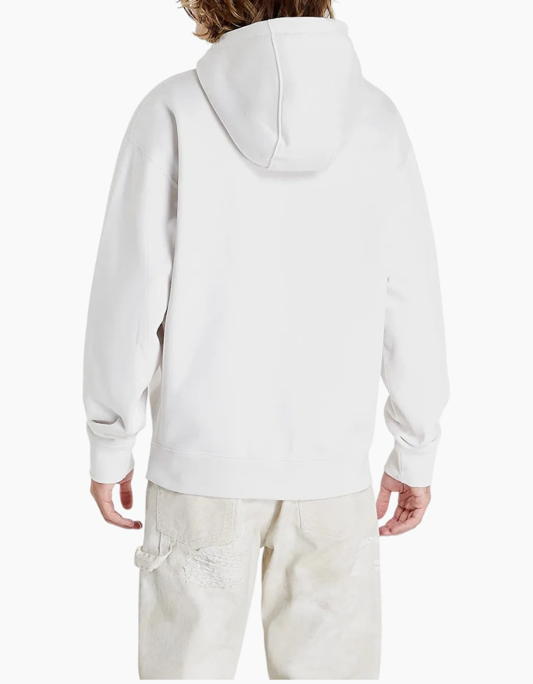 Nike 623453 Mens Hoodie Fleece Swoosh Logo Sportswear Pullover Jumper White