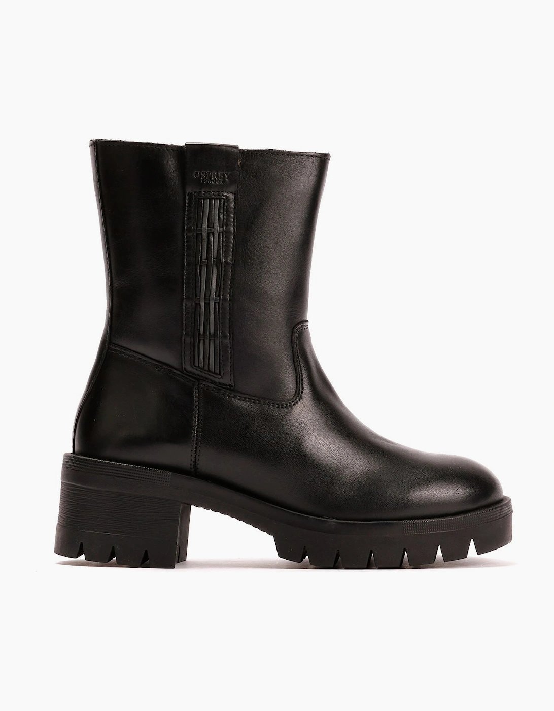 Osprey London The Indiana Leather Women's Black Boots