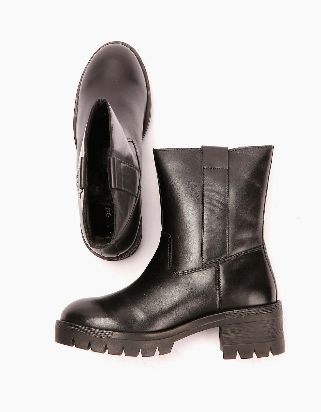 Osprey London The Indiana Leather Women's Black Boots