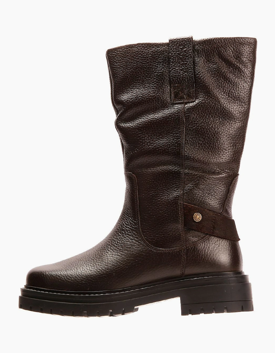 Osprey London The Gabarron Leather Women's Chocolate Boots