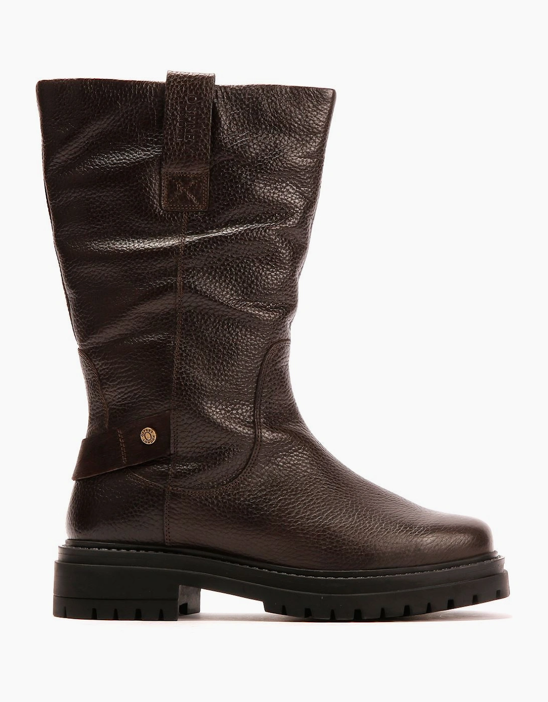 Osprey London The Gabarron Leather Women's Chocolate Boots
