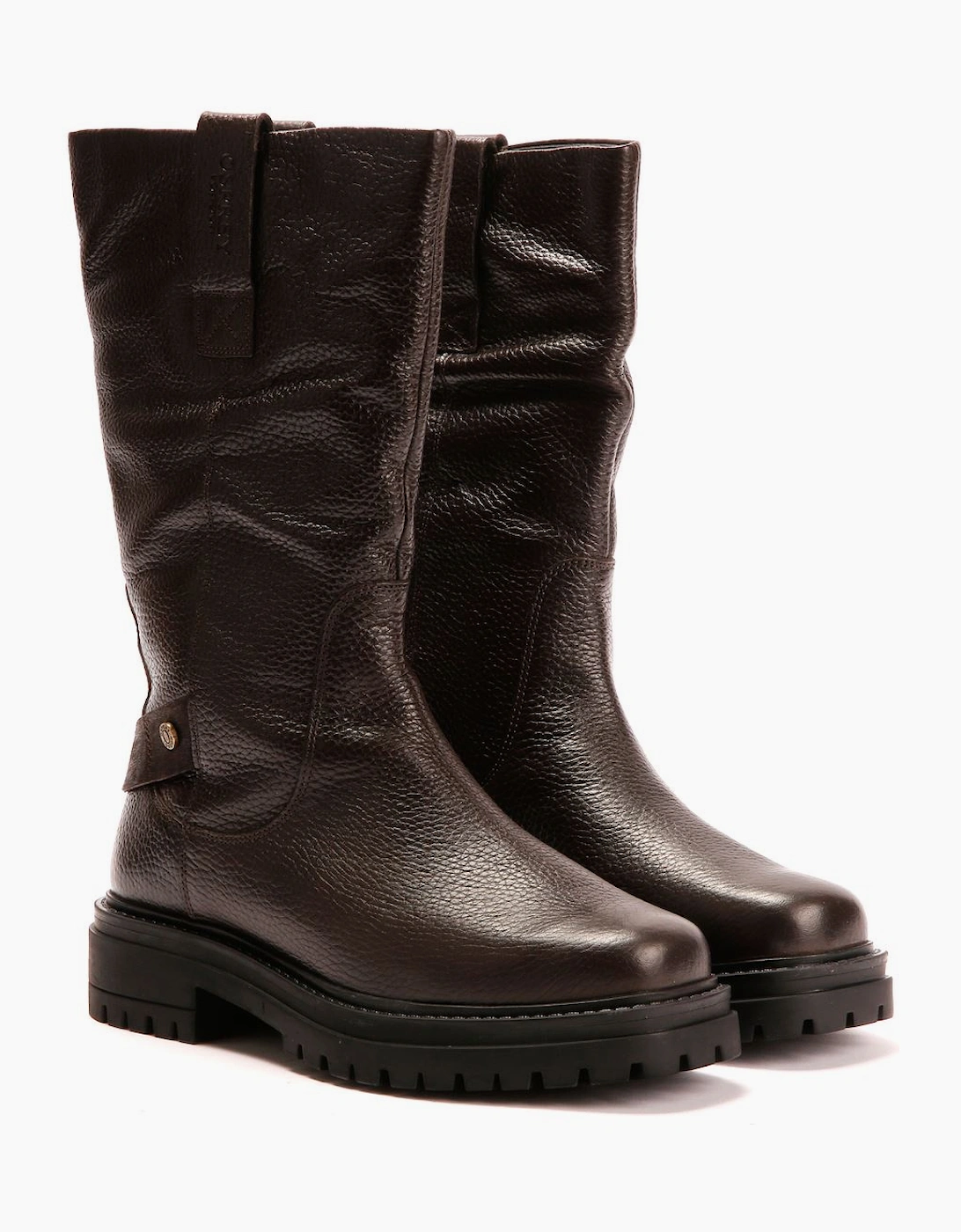 Osprey London The Gabarron Leather Women's Chocolate Boots, 9 of 8