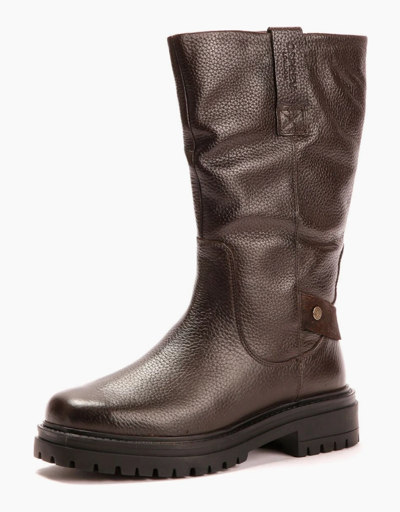 Osprey London The Gabarron Leather Women's Chocolate Boots