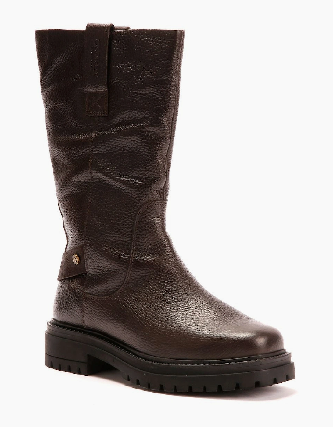 Osprey London The Gabarron Leather Women's Chocolate Boots