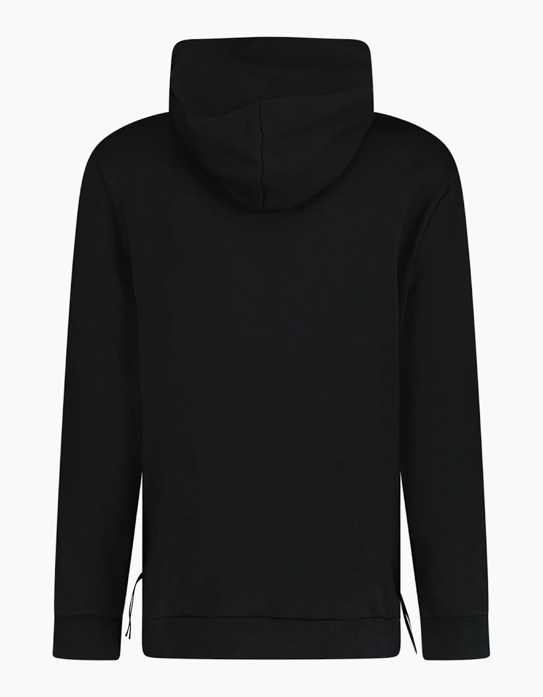 Moncler Logo Print Hoodie Black