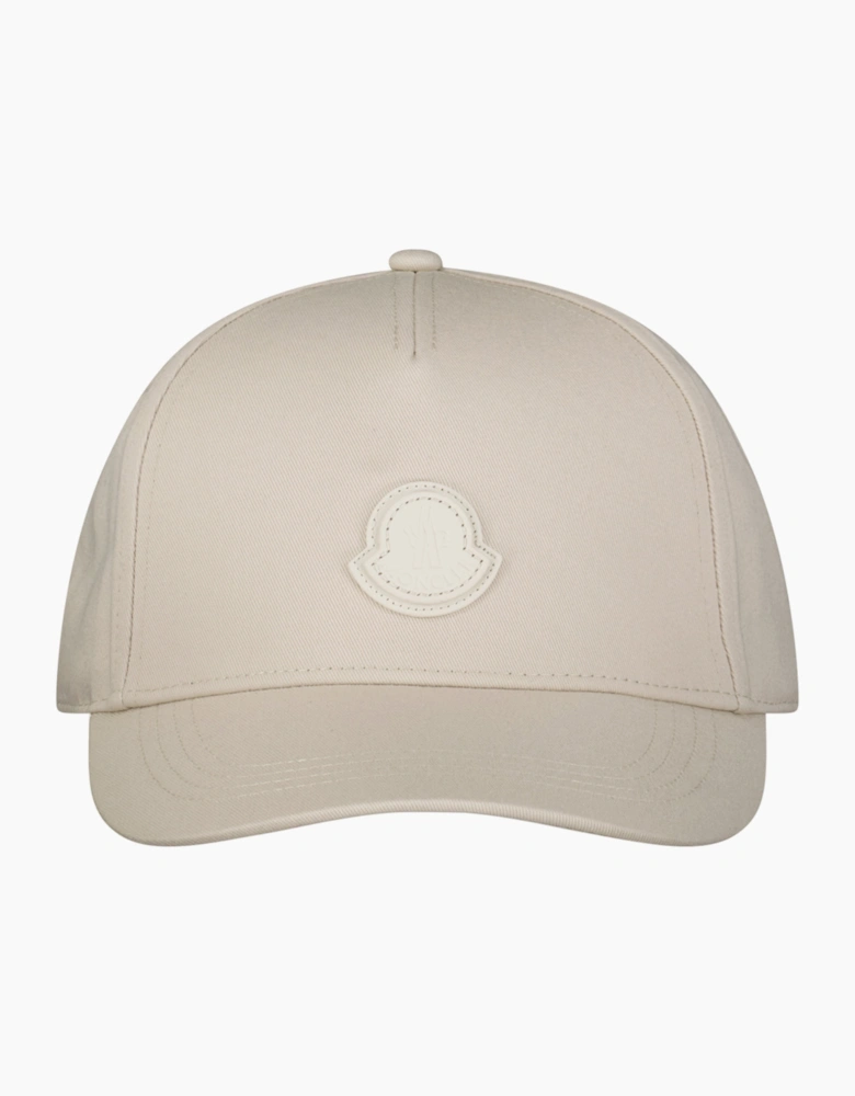 Moncler Logo Patch Cap Beige