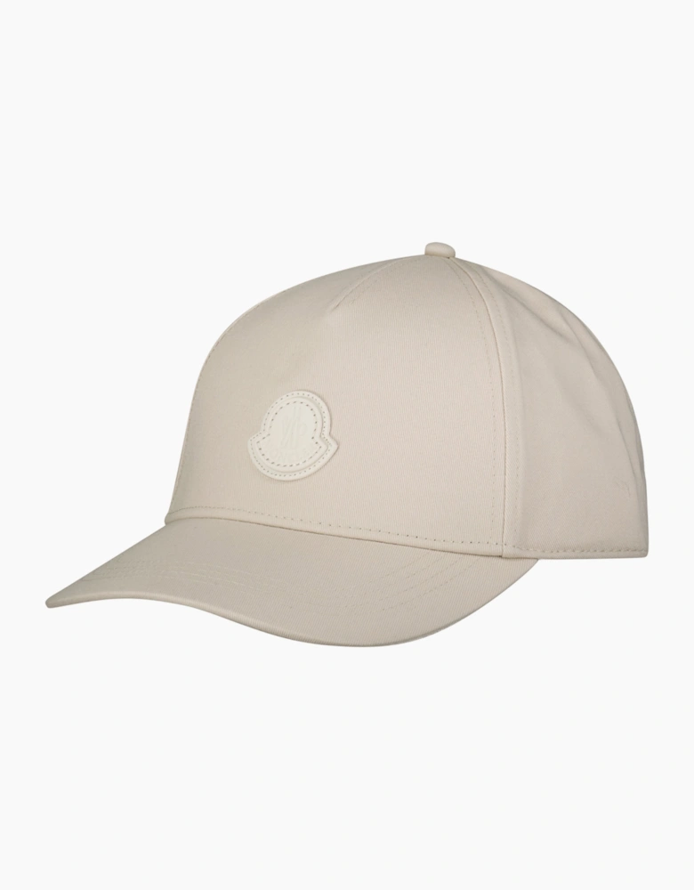 Moncler Logo Patch Cap Beige