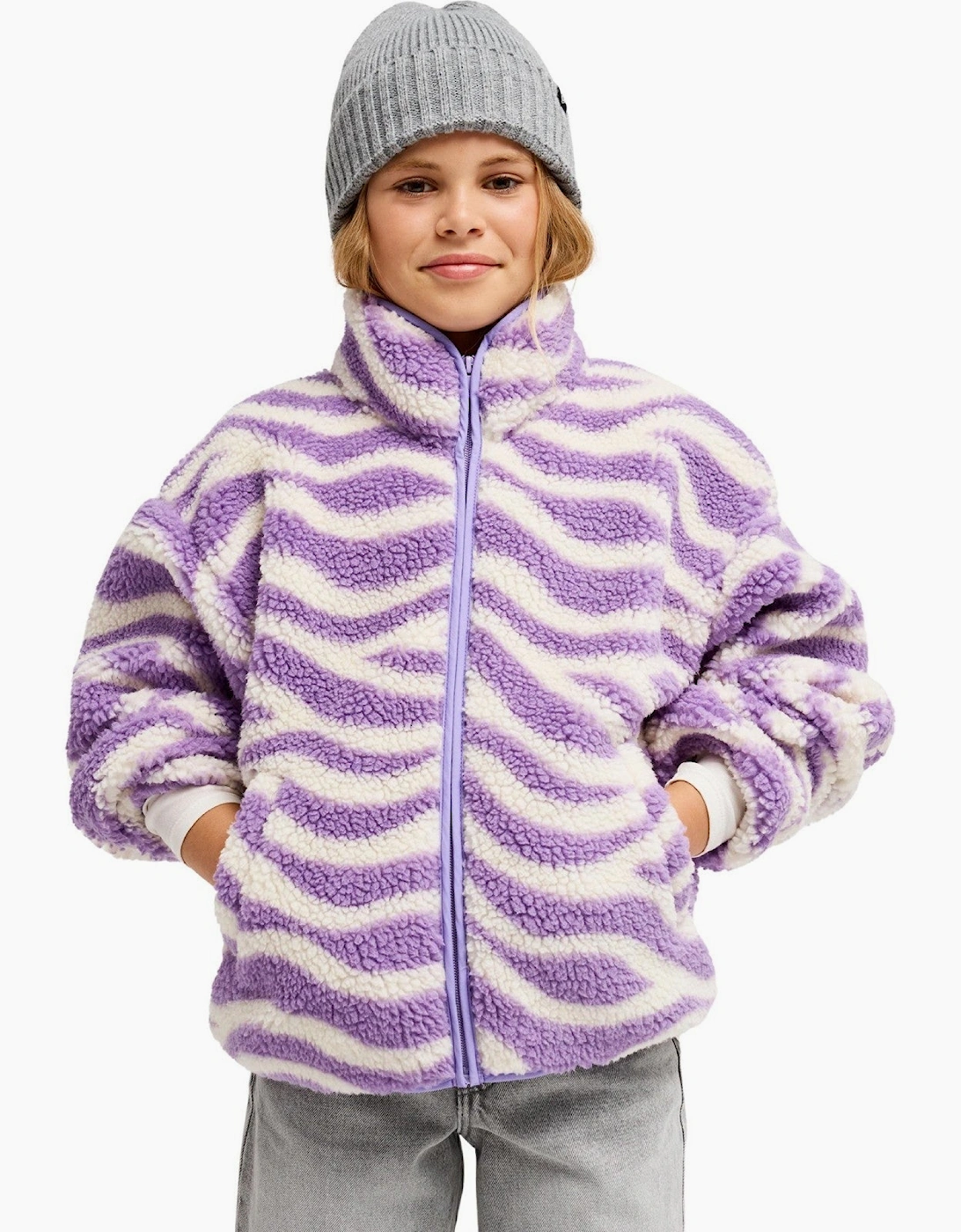 Roxy Kids Like Electricity Relaxed Full Zip Fleece