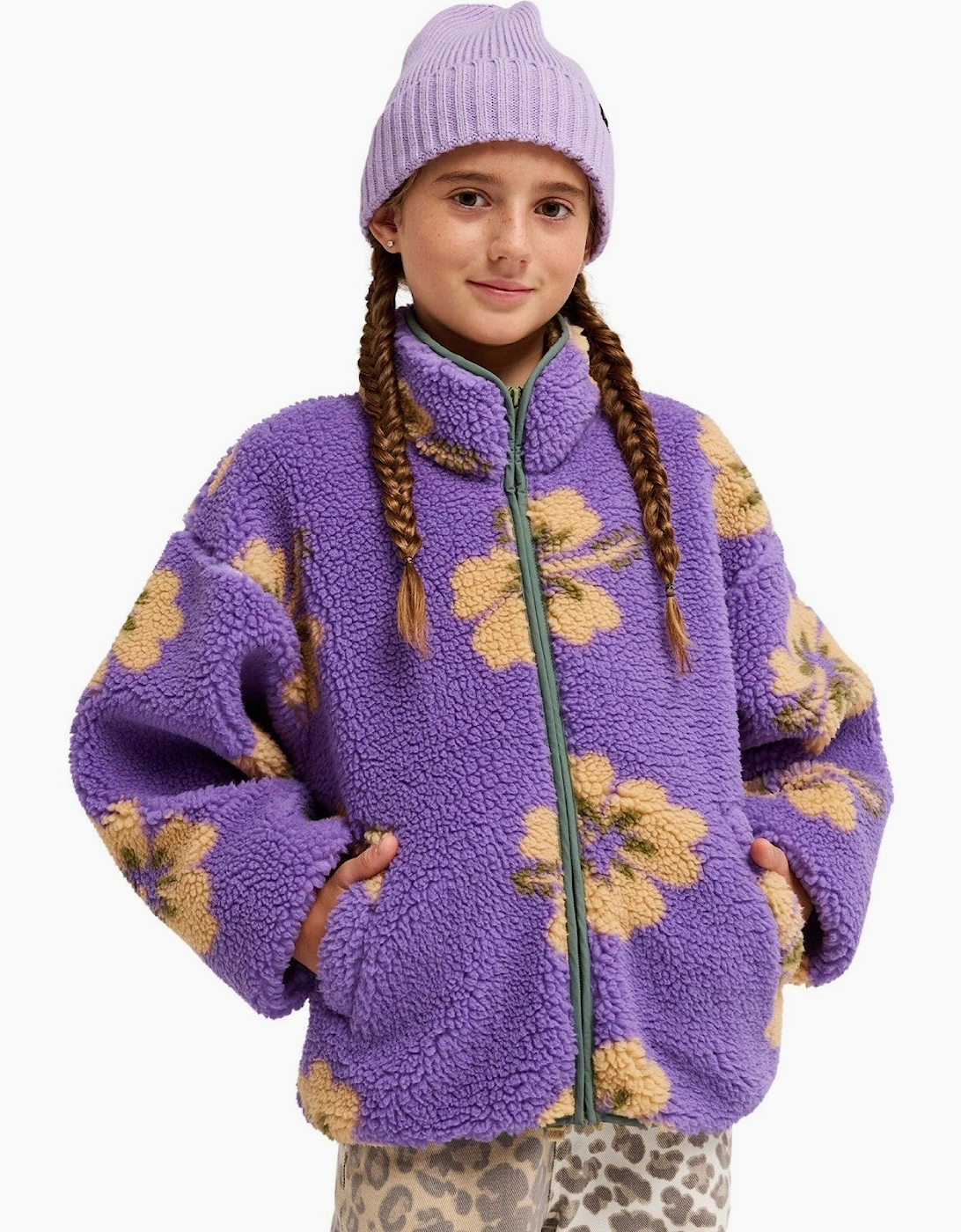 Roxy Kids Like Electricity Relaxed Full Zip Fleece