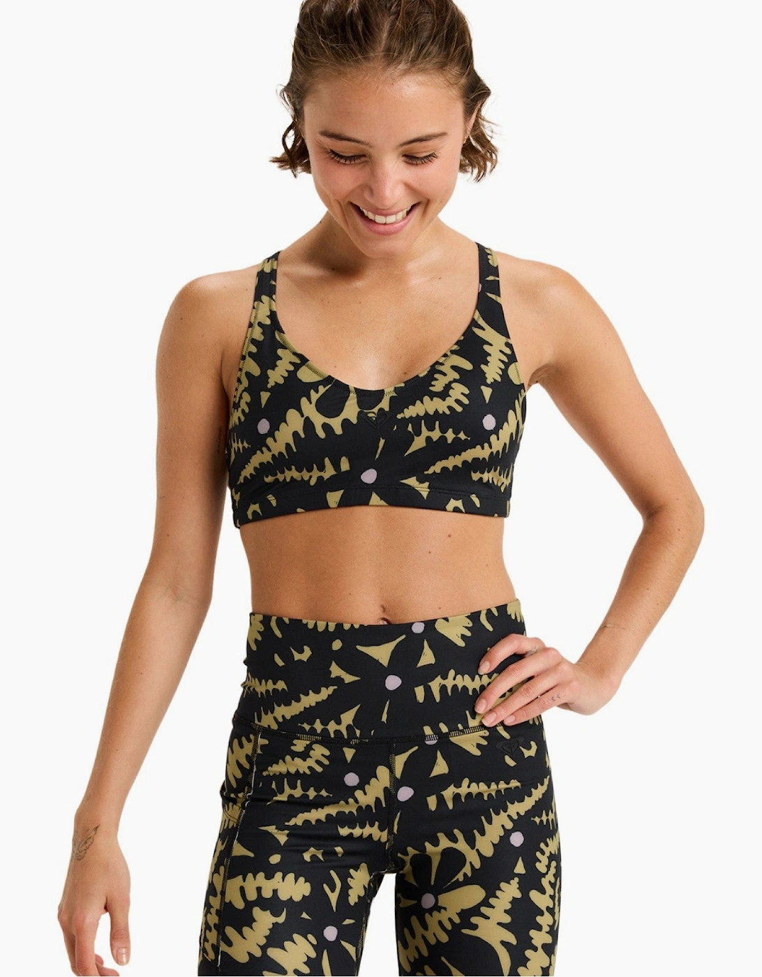 Roxy Womens Heart Into It Medium Support Sports Bra, 2 of 1