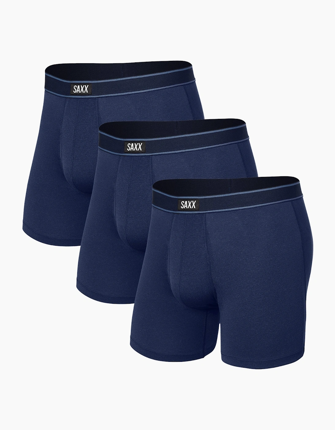 Saxx Mens Daytripper Comfort Stretch 3 Pack Boxer Shorts, 2 of 1
