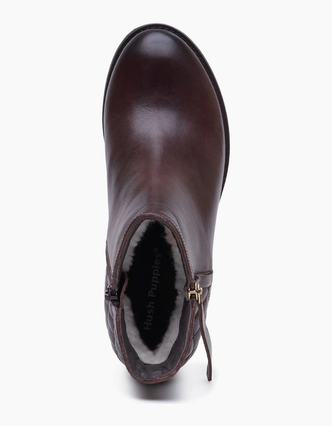 Hush Puppies Halia Leather Women's BROWN Boots