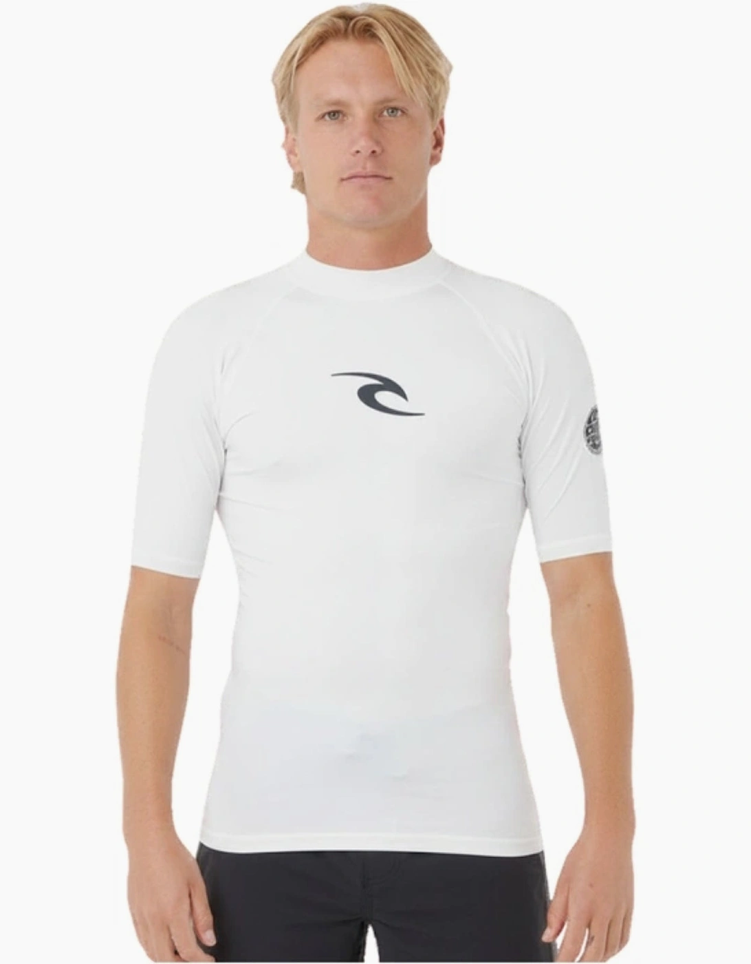 Rip Curl Mens Waves Short Sleeve Rash Vest, 2 of 1