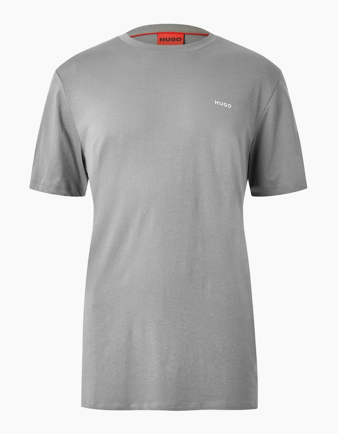 Boss Hugo Boss Men's Wordmark Crew Neck Short Sleeve Regular Fit T-Shirt - Grey