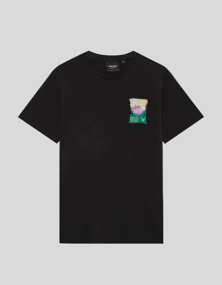 Embroidered Graphic Crew Neck T-Shirt