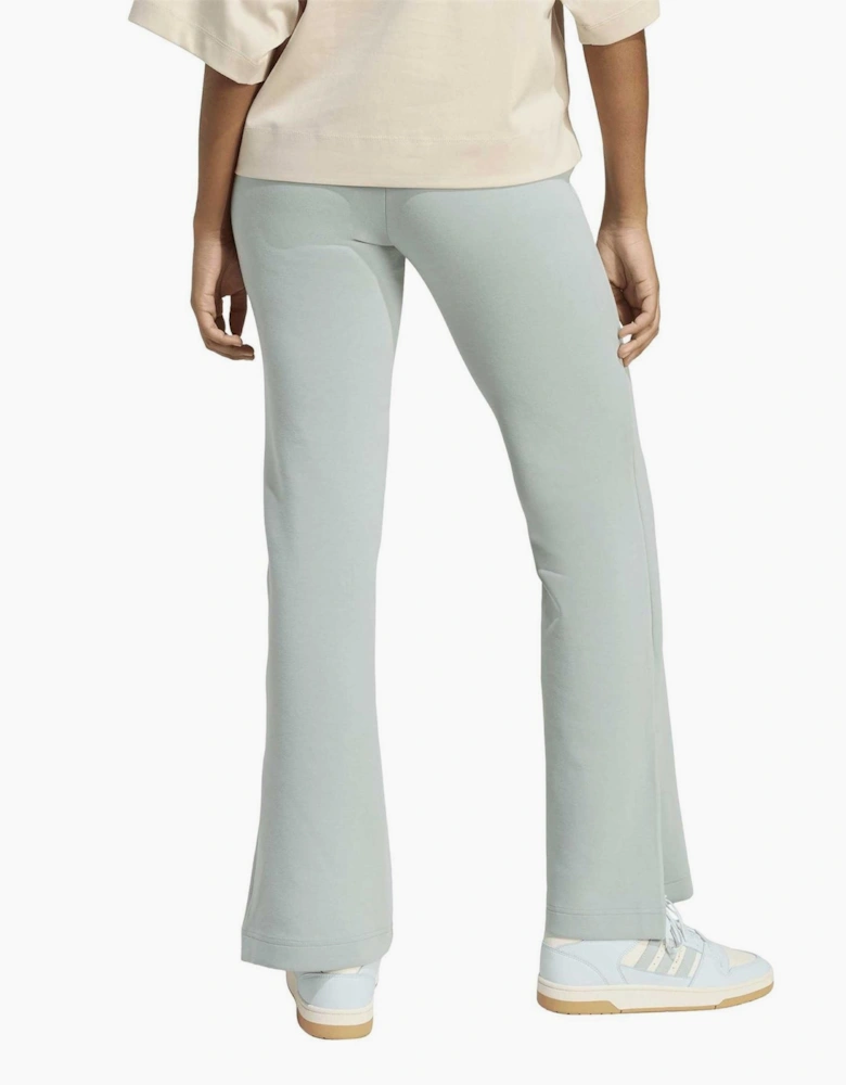 Solid Mid Rise Slim Flared Joggers