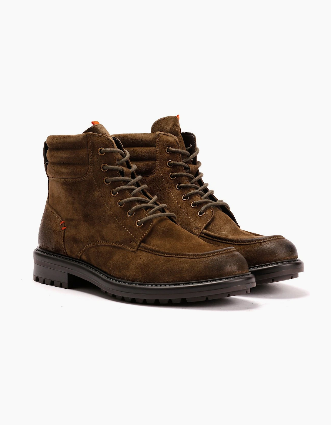 Osprey London The Pentney Waxed Suede Men's Khaki Boots, 9 of 8